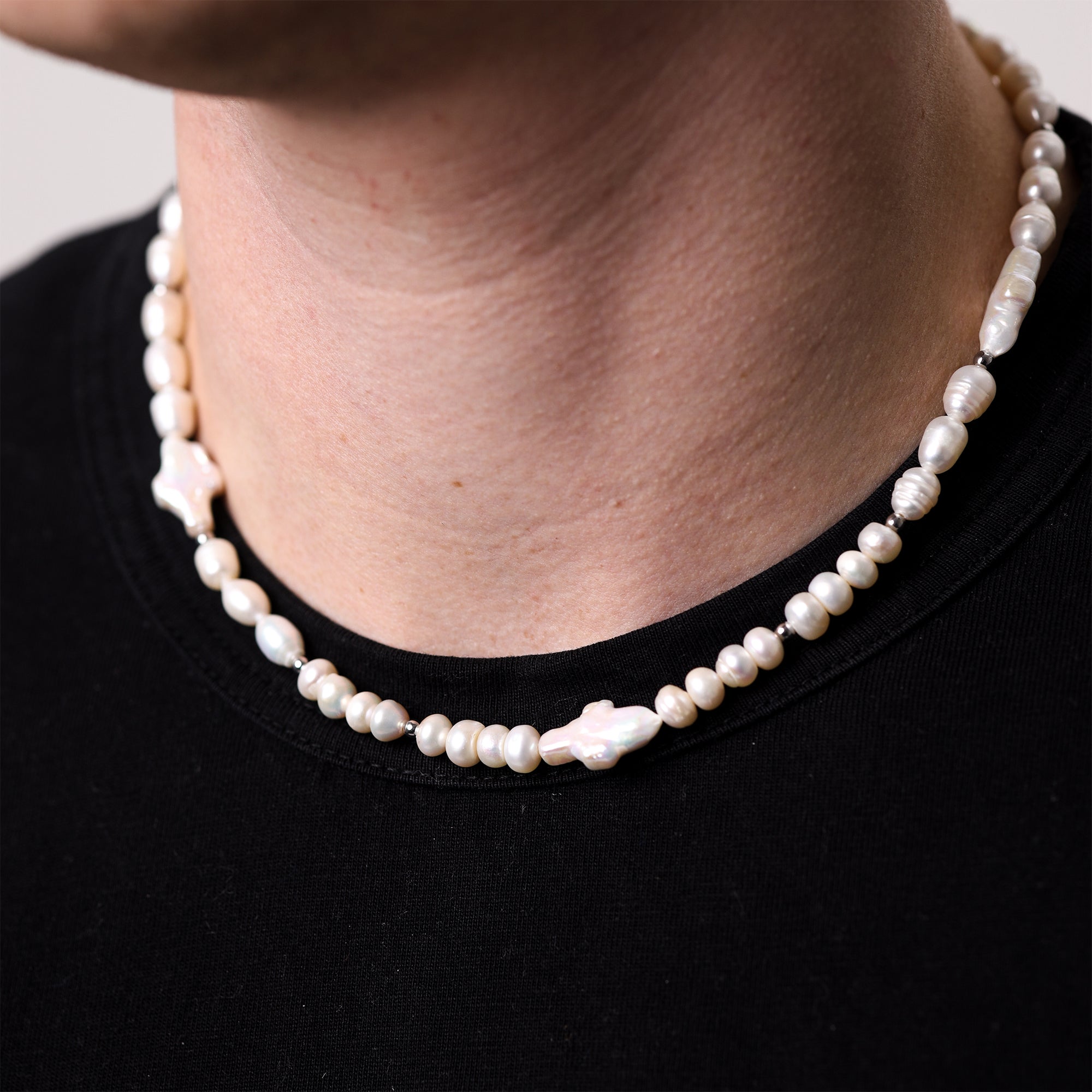 Small Cross Pearl Necklace | 1 of 1 - warpedsense