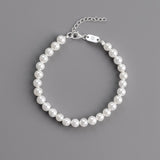 faux pearl bracelet